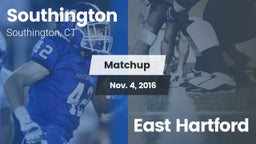 Matchup: Southington High vs. East Hartford 2016