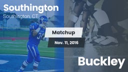 Matchup: Southington High vs. Buckley 2016