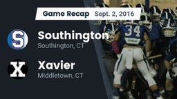 Recap: Southington  vs. Xavier  2016
