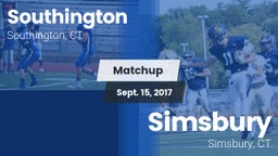 Matchup: Southington High vs. Simsbury  2017