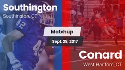 Matchup: Southington High vs. Conard  2017