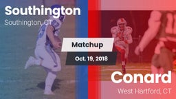 Matchup: Southington High vs. Conard  2018