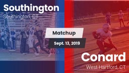 Matchup: Southington High vs. Conard  2019