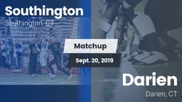 Matchup: Southington High vs. Darien 2019