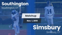 Matchup: Southington High vs. Simsbury  2019