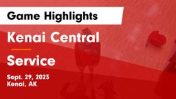 Kenai Central  vs Service  Game Highlights - Sept. 29, 2023