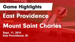 East Providence  vs Mount Saint Charles Game Highlights - Sept. 11, 2019