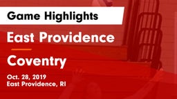 East Providence  vs Coventry Game Highlights - Oct. 28, 2019