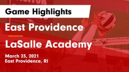 East Providence  vs LaSalle Academy Game Highlights - March 23, 2021