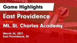 East Providence  vs Mt. St. Charles Academy Game Highlights - March 26, 2021