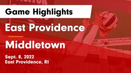 East Providence  vs Middletown Game Highlights - Sept. 8, 2022
