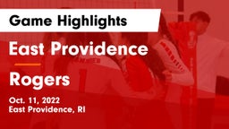 East Providence  vs Rogers Game Highlights - Oct. 11, 2022