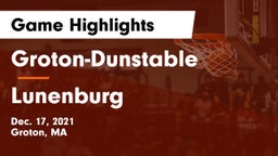 Groton-Dunstable  vs Lunenburg  Game Highlights - Dec. 17, 2021