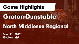 Groton-Dunstable  vs North Middlesex Regional  Game Highlights - Jan. 11, 2022