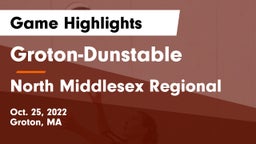 Groton-Dunstable  vs North Middlesex Regional  Game Highlights - Oct. 25, 2022
