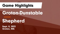 Groton-Dunstable  vs Shepherd  Game Highlights - Sept. 8, 2023