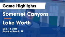 Somerset Canyons vs Lake Worth  Game Highlights - Dec. 12, 2019