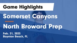 Somerset Canyons vs North Broward Prep  Game Highlights - Feb. 21, 2023
