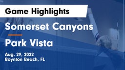 Somerset Canyons vs Park Vista  Game Highlights - Aug. 29, 2022