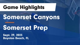 Somerset Canyons vs Somerset Prep Game Highlights - Sept. 29, 2023