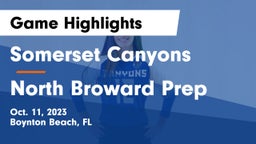 Somerset Canyons vs North Broward Prep  Game Highlights - Oct. 11, 2023