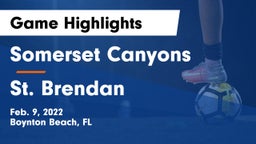 Somerset Canyons vs St. Brendan  Game Highlights - Feb. 9, 2022