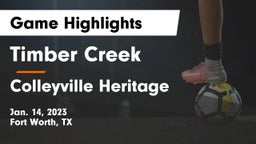 Timber Creek  vs Colleyville Heritage  Game Highlights - Jan. 14, 2023
