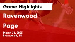 Ravenwood  vs Page  Game Highlights - March 21, 2023