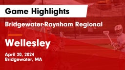 Bridgewater-Raynham Regional  vs Wellesley  Game Highlights - April 20, 2024