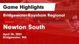 Bridgewater-Raynham Regional  vs Newton South  Game Highlights - April 30, 2024