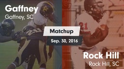 Matchup: Gaffney vs. Rock Hill  2016