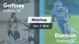 Matchup: Gaffney vs. Dorman  2016