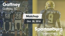 Matchup: Gaffney vs. Spartanburg  2016