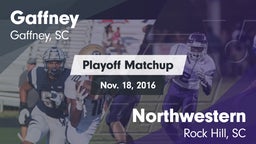 Matchup: Gaffney vs. Northwestern  2016