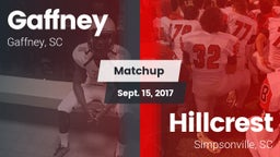 Matchup: Gaffney vs. Hillcrest  2017