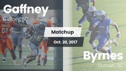 Matchup: Gaffney vs. Byrnes  2017