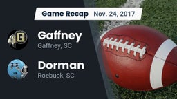 Recap: Gaffney  vs. Dorman  2017