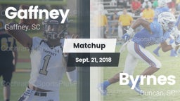 Matchup: Gaffney vs. Byrnes  2018