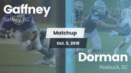 Matchup: Gaffney vs. Dorman  2018