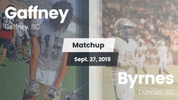 Matchup: Gaffney vs. Byrnes  2019
