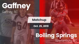 Matchup: Gaffney vs. Boiling Springs  2019