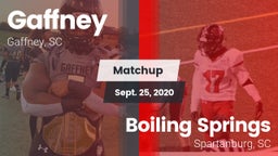 Matchup: Gaffney vs. Boiling Springs  2020