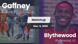 Matchup: Gaffney vs. Blythewood  2020