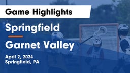 Springfield  vs Garnet Valley  Game Highlights - April 2, 2024