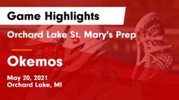 Orchard Lake St. Mary's Prep vs Okemos  Game Highlights - May 20, 2021