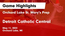 Orchard Lake St. Mary's Prep vs Detroit Catholic Central Game Highlights - May 11, 2022
