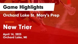 Orchard Lake St. Mary's Prep vs New Trier  Game Highlights - April 14, 2023