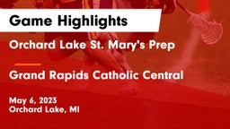 Orchard Lake St. Mary's Prep vs Grand Rapids Catholic Central  Game Highlights - May 6, 2023
