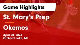 St. Mary's Prep vs Okemos  Game Highlights - April 20, 2024