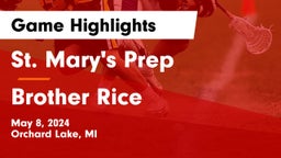 St. Mary's Prep vs Brother Rice  Game Highlights - May 8, 2024